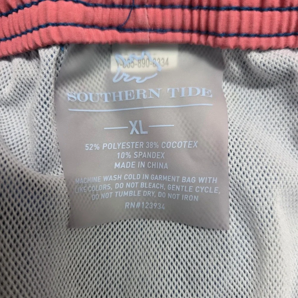 Southern Tide Mens XL Blue Swim Trunks Cocotex‎ Stretch Board Shorts 6 Inch Ins